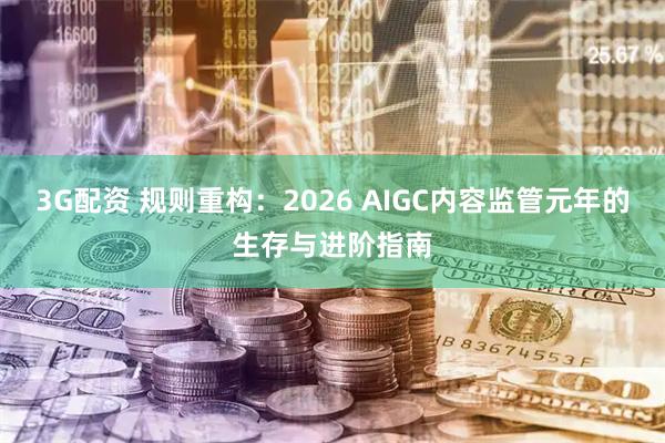 3G配资 规则重构：2026 AIGC内容监管元年的生存与进阶指南